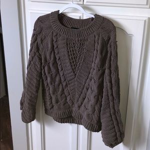Soft Wide Sleeve Chunky Knit Sweater